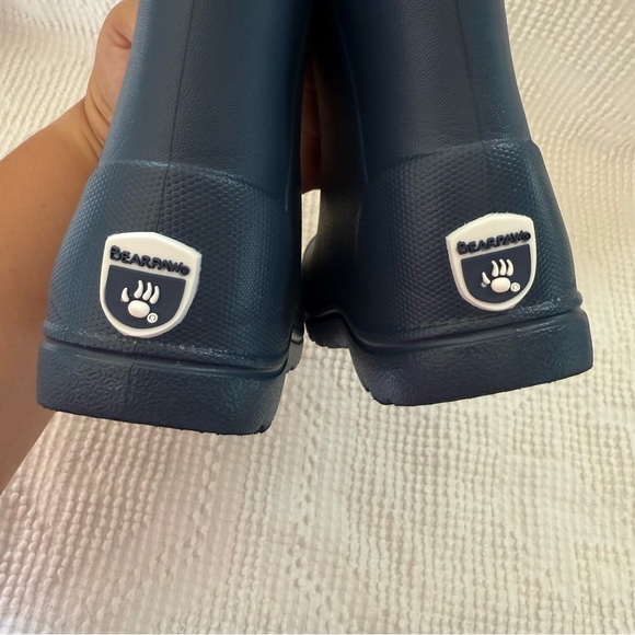 Bearpaw Toddler Boys Fleece-Lined Rain Boots Navy Waterproof Winter Size 8 - Picture 5 of 9